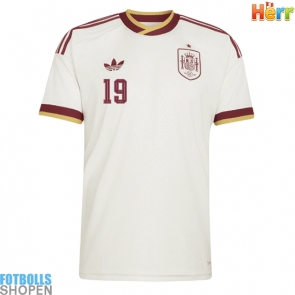 Billiga Spanien Lamine Yamal #19 Bortatröja VM 2026 Kortärmad
